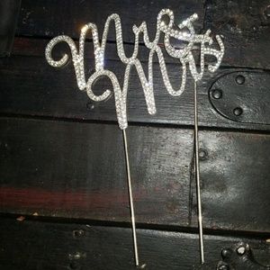 Mr and Mrs Cake Topper